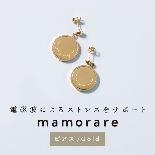 mamorareピアス ゴールド