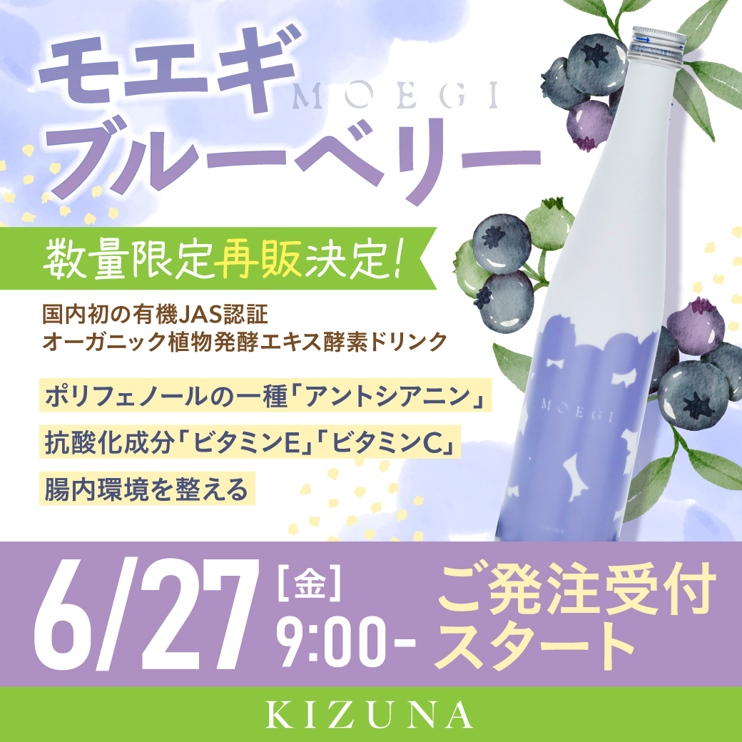 MOEGI酵素ドリンクブルーベリー3本セット