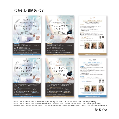 モリーズプロ/テラボーラー ビフォーアフターコンテスト関連チラシ一式
